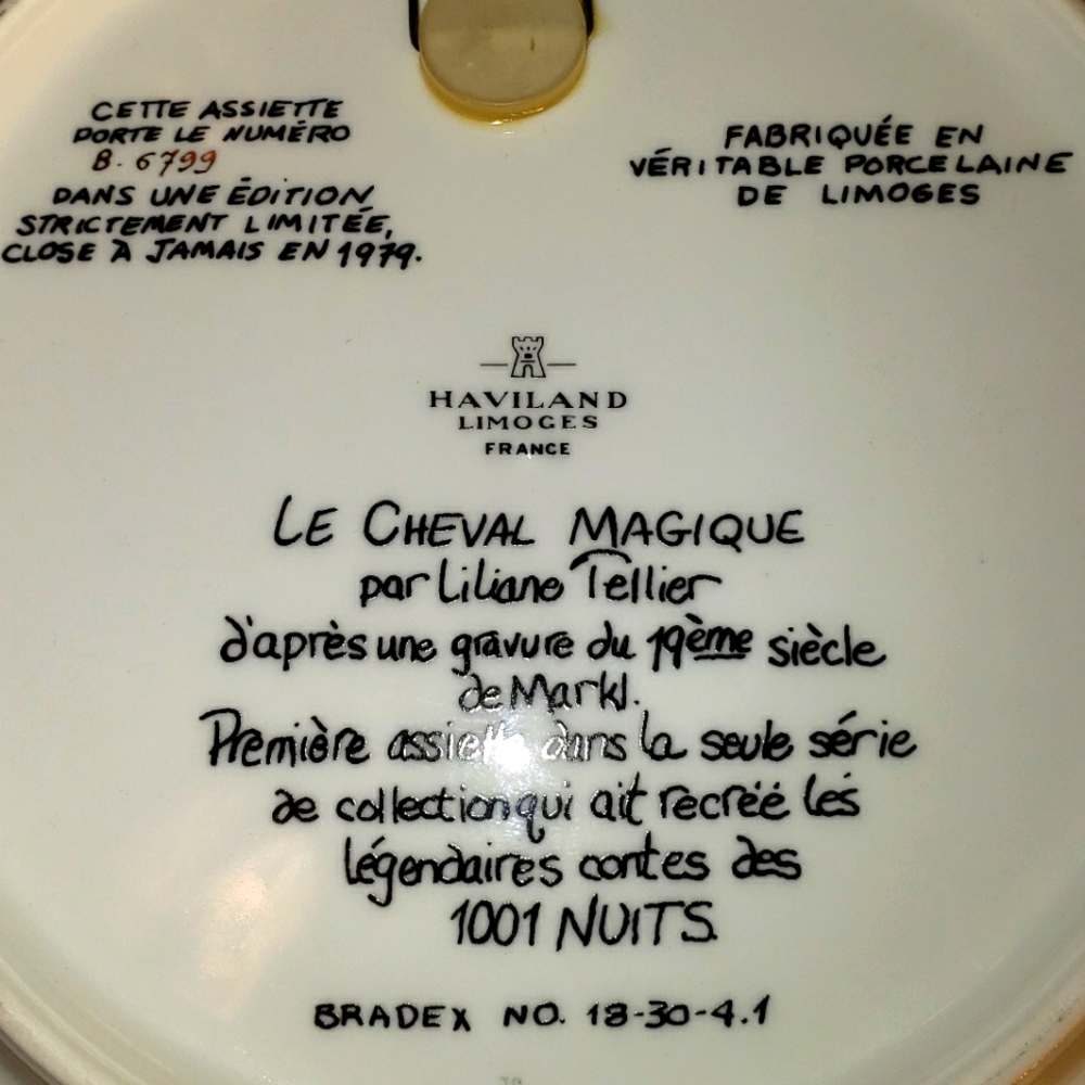 Limoges Signed Collector Plate - Picture 8 of 8